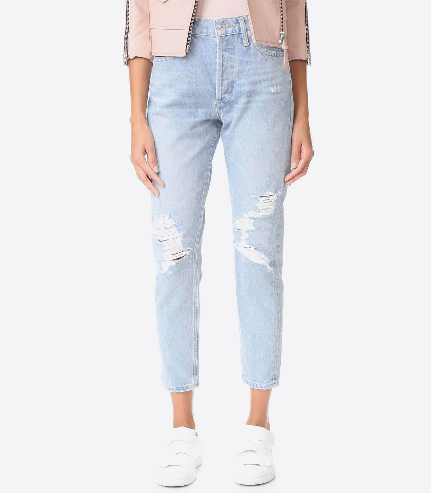Slim Trapered Rip Jeans – Image 2