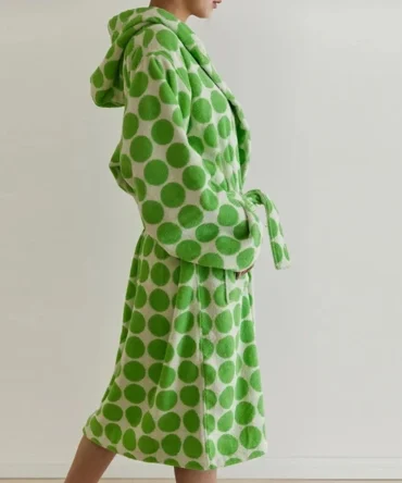 robe de chambre à bouton