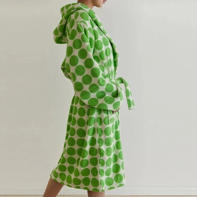 robe de chambre à bouton