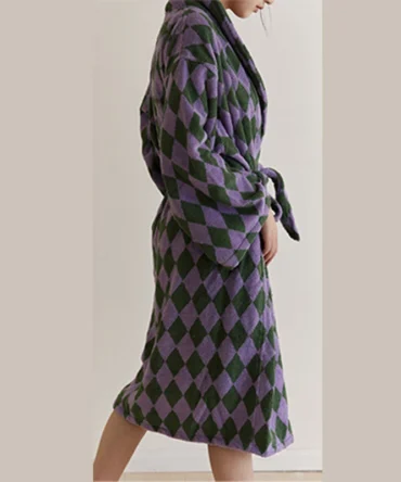 robe de chambre bouton