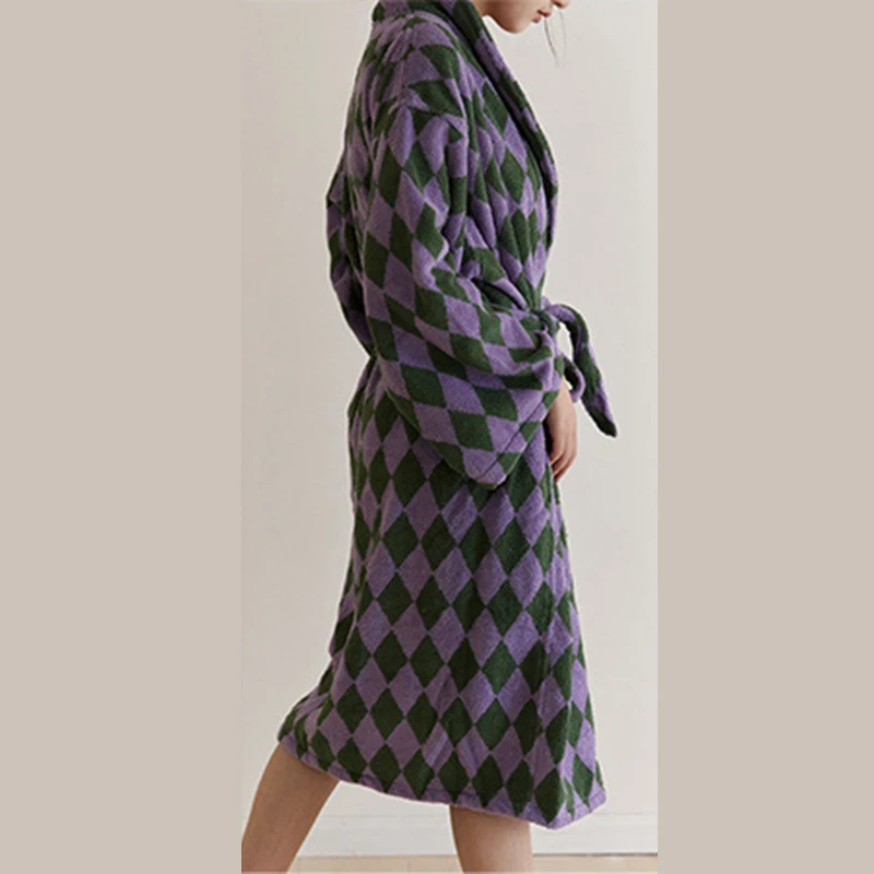 robe de chambre bouton