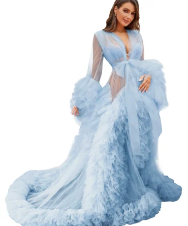 robe de chambre boutonnée
