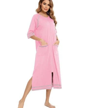 robe de chambre femme a bouton